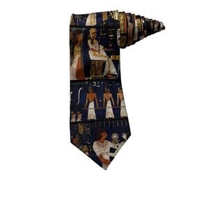 Museum Artifacts Egypt Pharos Egyptian Theme Novelty Necktie 100% Silk
